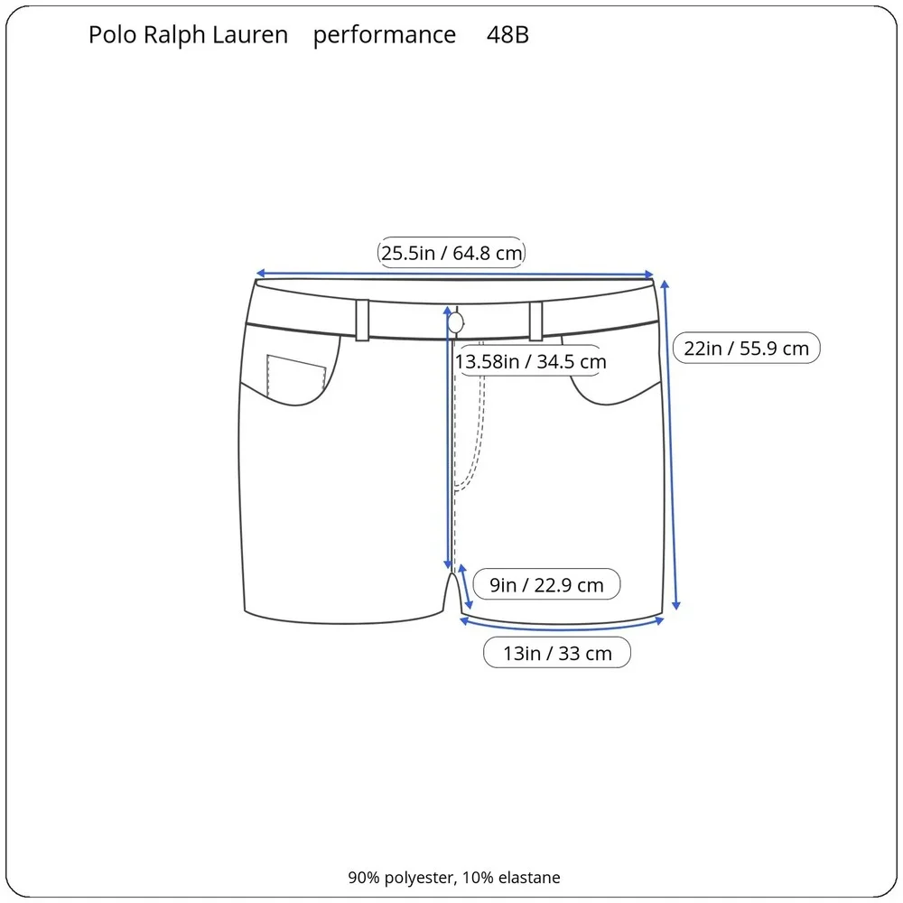 Polo Ralph Lauren Mens Performance Golf Shorts Pink Stretch Big & Tall‎ 48B